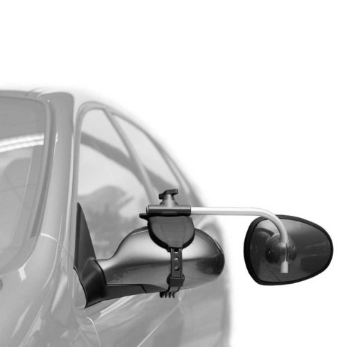 ALUFOR 3000 towing mirrors, flat glass, short arm