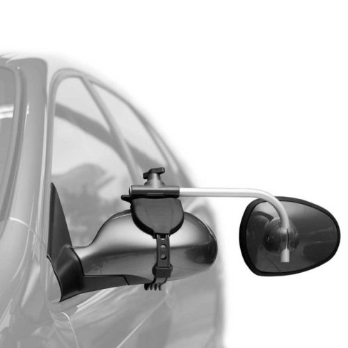 Alufor 3002 towing mirrors, flat glass, long arm