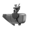 Luxmax, vlak glas, lange arm, RVS